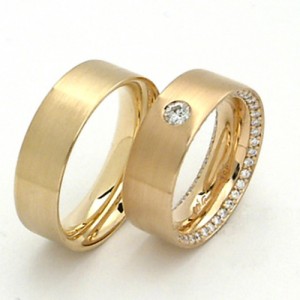 Ring aus Rosé-Gold 750/Brillanten lupenrein 